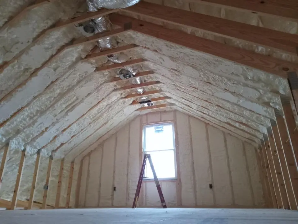 Spray foam roofing application for Crawl Space Insulation project in Mooresville